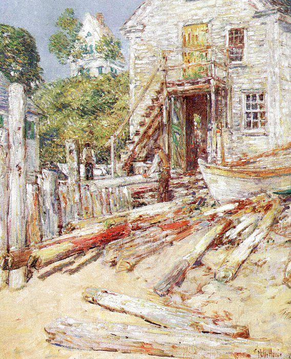 Childe Hassam Rigger's Shop at Provincetown, Mass china oil painting image